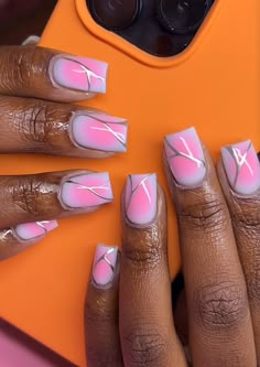 Short Nails May 2024, Summertime Nails Designs, Simple Nail Designs 2024 Trends Square, Funky Nails Square, Two Different Nail Colors On Each Hand, Solid Nail Designs, Simple Short Nail Designs Summer