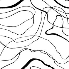 an abstract black and white pattern with wavy lines