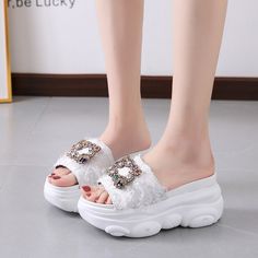 Shipping: Worldwide Express Shipping AvailableDelivery time: 7-15Days Fast ShippingReturns: Fast refund, 100% Money Back Guarantee.Brand Name: SLWFGTHeel Height: Low (1cm-3cm)With Platforms: NoSandal Type: BasicOrigin: Mainland ChinaOccasion: CasualUpper Material: PUOutsole Material: RubberBack Counter Type: Back StrapPattern Type: SolidSide Vamp Type: OpenFit: Fits true to size, take your normal sizeStyle: FashionHeel Type: Flat withLining Material: PUClosure Type: Buckle StrapModel Number: 202 Glitter Slides, Beige High Heels, Summer Suits, Shoes Woman, Slides Shoes, Heel Type, Women Set, Women's Pumps, Types Of Shoes