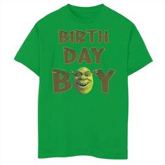 Give him a happily ever after birthday with this Shrek Birthday Boy portrait graphic tee. Give him a happily ever after birthday with this Shrek Birthday Boy portrait graphic tee. Crewneck Short sleevesFABRIC & CARE Cotton Machine wash Imported Size: X Small. Color: Kelly. Gender: male. Age Group: kids. Shrek Birthday, Shrek Party, Boy Portrait, Birthday Plans, Portrait Graphic, Birthday Planning, Boy Tees, Shrek, Birthday Boy