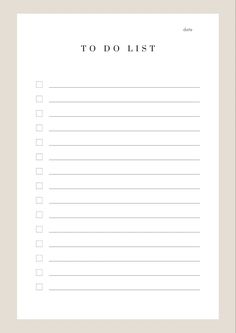 a to do list with the words to do list written in black and white on it