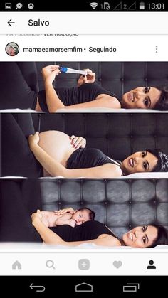 a woman laying on top of a couch next to another woman holding a toothbrush