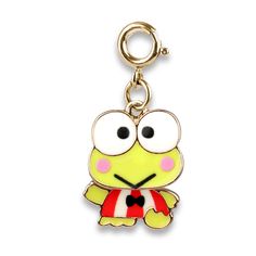 a key chain with a cartoon character on it