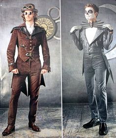 Simplicity S0256 Tuxedo Costume Pattern Mens Steampunk Comic Cosplay 46 48 50 52 Punk Style Costumes For Halloween Fantasy Events, Fitted Punk Cosplay Costume For Halloween, Punk Style Cosplay Costume For Halloween Fantasy Events, Punk Style Cosplay Costume For Halloween, Punk Cosplay Costume For Halloween, Steampunk Costume Accessories For Carnival, Fitted Punk Cosplay Costume Alternative Fashion, Fitted Gothic Costume Accessories For Themed Events, Punk Style Fitted Cosplay Costume For Alternative Fashion