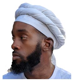 Funfuni African Udom pre-tied Turban for Men     Cotton     This is a pre-tied turban that is worn like a hat     It can be worn with western or traditional clothing     Made in Nigeria     Color- Off-White     Perfect for those who would like to wear a turban without the trouble of tying it.     One size fits most, fits up to Size 8 1/4 (26 inch circumference) Traditional Adjustable Summer Turban, Adjustable Traditional Summer Turban, Turban For Men, African Dashiki, Kente Cloth, Head Wrap Scarf, Traditional Clothing, Turbans, Hair Accessories Headbands