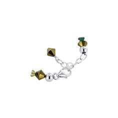 Add a splash of bold color with this stunning bronze bracelet. Crafted from .925 sterling silver, the bracelet features cabochon bronze lamp work glass beads with yellow and green flowers, measuring 20mm. The bracelet also comes with Austrian bicone crystals: 4mm green brown and 6mm crystal. Adjustable from 7.5 inch to 8.5 inch, the bracelet comes with a lobster claw clasp to secure the bracelet into place effectively. A wonderful way to add color to any outfit - get yours now. Bronze Metal Bracelets With Lobster Clasp, Bronze Metal Bracelet With Lobster Clasp, Adjustable Green Charm Bracelet With Lobster Clasp, Adjustable Gold Bracelets With Sterling Silver Clasp, Green Bracelet With Lobster Clasp, Gold Sterling Silver Bracelets With Extender, Gold Sterling Silver Bracelet With Extender, Adjustable Bronze Jewelry With Lobster Clasp, Adjustable Green Jewelry With Sterling Silver Clasp