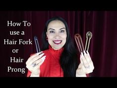 3 Easy Bun Hairstyles Using a Hair Prong 🖤  Hair Fork For Long Hair U Shaped Hair, Easy Bun, Easy Bun Hairstyles, Hair Upstyles, Clip Hairstyles, Hair Fork, Wild Hair, French Hair, Hairdo For Long Hair