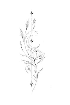 a line drawing of flowers and leaves on a white background, with the word love written in