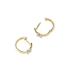 The Alyssa Floral Statement Hoops are an embodiment of minimalistic charm. This pair of hoops features a delicate diamond floret of 5 round-cut diamonds set on a solid gold hoop. The simplicity of this design is a tribute to the enchanting, yet bare, beauty of the natural world. Gold Minimalist Brilliant Cut Huggie Earrings, Minimalist Yellow Gold Diamond Hoop Earrings, Minimalist Yellow Gold Diamond Earrings With Accents, Minimalist Yellow Gold Huggie Earrings With Diamond Accents, Minimalist 14k Gold Huggie Earrings With Brilliant Cut, Minimalist 14k Gold Brilliant Cut Huggie Earrings, Minimalist Yellow Gold Hoop Earrings With Diamonds, Minimalist Yellow Gold Round Cut Diamond Earrings, Minimalist Yellow Gold Diamond Earrings