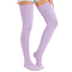 PRICES MAY VARY. Materials and Features——Our extra long leg winter thermal socks arctic fleece is composed polyester, which is warmer, lighter and softer than 100% acrylic material, long-lasting comfort for you enjoy more Size——Socks have 8.66 inches * 24.4 inches. Please pay attention to the size you ordered. The length is enough to make you feel warm and relaxed in winter Matching and Occasion——This winter stockings can be paired with snow boots, women's leather shoes, winter cotton skirts, et Thick Solid Winter Socks, Cozy Comfortable Knee-high Socks For Stocking Stuffers, Snug Solid Winter Tights, Cozy Knee-high Winter Stockings, Cozy Knee-high Socks For Stocking Stuffers, Cozy Solid Color Knee-high Socks, Thick Warm Solid Color Socks, Fitted Full-length Winter Stockings, Knee-high Socks For Winter Stocking Stuffer