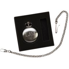 This brushed stainless steel finished Pocket Watch includes a matching 12" chain attached to the 1.75" diameter watch. Push the button on the top of the watch to see the lid open and reveal the black numerals and sweep second hand on the quartz powered watch face. The lid is suitable for engraving, which is available but not included. Boxed. Pocket Watch With Chain, Push The Button, Tech Jewelry, Valentines Day Baby, Tool Pouch, Business Card Cases, Engraved Initials, Pill Case, Gear Bag