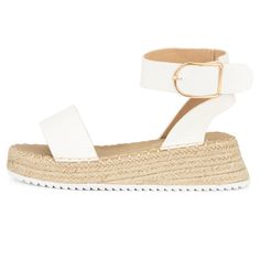 Olivia Miller Women's 9M Almond Beach Espadrille Sandals white Casual All Items  are 100% Authentic and come from High-end Department Store Displays, Shelf pulls, Overstocks or Customer returns.  As such the item may possibly show mild signs of handling and/or being tried on.  All Items come from a smoke-free, pet-free environment. Condition :  New , original shoe box included . COLORS NOTE : Due to variances in monitor color, and lighting, the color of some items may differ slightly from the ph Olivia Miller, Sandals White, Store Displays, Espadrille Sandals, Shopping Day, Platform Wedge, White Casual, Platform Wedges, Ankle Strap Sandals