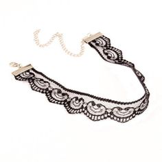 Take your choker to a whole new level with our Belle Lace Choker. This choker features intricately woven lace. Pair this choker with your outfit for a romantic look that only lace can bring. Color: White or Black About 15 in. at its longest