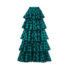 Hand-Batik Tiered Ruffle Long Skirt [Pre-Order]