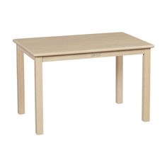 a wooden table with two legs and no top