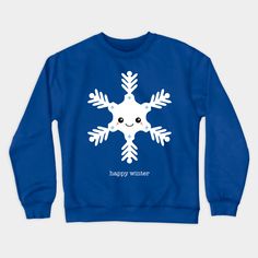 Happy winter! Curl up with a nice hot chocolate, a book, and this cute Kawaii Snowflake t-shirt! You or your kids will love this kawaii design! -- Choose from our vast selection of crewneck sweatshirts to match with your favorite design to make the perfect custom graphic crewneck sweatshirt. Pick your favorite: Crewneck Sweatshirt or Lightweight Crewneck Sweatshirt. Customize your color! For men and women. Happy Winter, Kawaii Design, Graphic Crewneck Sweatshirt, Crew Neck Sweatshirt, T Shirt