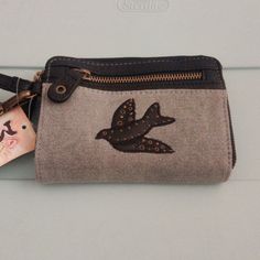 See Pix New With Tags Casual Brown Wallet With Zipper Closure, Casual Beige Wallets, Casual Brown Coin Purse, Casual Beige Wallets For Daily Use, Casual Beige Wallet For Daily Use, Casual Beige Travel Wallet, Casual Brown Coin Purse For Travel, Casual Brown Wallet For Everyday Use, Trendy Brown Wristlet For Everyday