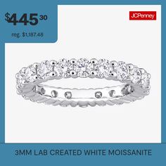 a white diamond ring with the price $ 4, 495 is on sale at jcheney