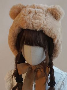 This price is for a hat, others are not included. Winter Hats With Ears, One Size Fits Most, Winter Bonnet With Ears, Casual Hats With Ears, One Size Fits Most, Adjustable Beanie With Ears, Cute Winter Hat With Short Brim, Casual Adjustable Hat With Ears, Cute Adjustable Winter Bucket Hat, Cute Brown Brimmed Hat, Cute Beige Cap