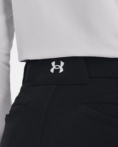 Lightweight, durable, performance fabric built for gameday comfort|Material wicks sweat & dries really fast|Dual-layer knees & upper back of legs deliver added durability|Soft, elastic waistband with belt loops for the perfect fit|Encased elastic hem helps bottoms stay in place|Open back pockets White Moisture-wicking Golf Bottoms, Athleisure Stretch Bottoms For Golf, Stretch Athleisure Bottoms For Golf, White Stretch Bottoms For Outdoor Activities, Sporty White Bottoms For Golf, Moisture-wicking Stretch Golf Bottoms, Stretch Moisture-wicking Golf Bottoms, Moisture-wicking Athleisure Bottoms For Golf, Fitted Black Golf Bottoms