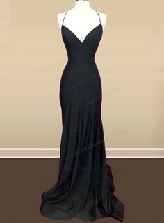 Black Halter Prom Dress, Black Silk Prom Dress, Simple Elegant Prom Dresses, Prom Dress Classy, Prom Dresses Halter Top, 8th Grade Prom Dresses, Prom Dresses Halter, Prom Dresses Classy, Dress Outfits Party