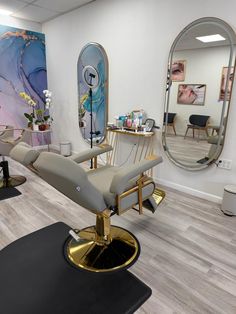 the salon is clean and ready for customers to use