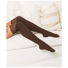 Designer Novelty Chocolate Broad Lace Over-The-Knee Socks One Size Step Into These Thigh-Brushing Socks For A Daring, Sexy Look Edged By Broad Lace In A Versatile Color. Add Feminine Flair With These Charming Socks Boasting Extra Length For Leg-Warming Comfort. Fits Shoe Sizes 6 To 10. 28'' Long 10'' Knee Opening 97% Polyester / 3% Spandex Machine Wash Imported Designer Chocolate, Sparkle Tights, Trouser Socks, Over The Knee Socks, Disney Ladies, Striped Socks, Jcrew Women, Old Navy Women, Knee Socks