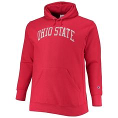 Even if the temperature starts to drop, you'll be able to stay comfortable and represent the Ohio State Buckeyes with this Reverse Weave Fleece sweatshirt from Champion. The hood is fabric-lined while the rest of this comfy midweight top is fleece-lined, ensuring comfort whether you're tailgating or relaxing at home. Appealing team graphics on the front make this a go-to option when you want to flaunt your Ohio State Buckeyes fandom. Imported Machine wash, tumble dry low Officially licensed Long Fleece Sweatshirt For Fall Fan Apparel, Fall Fleece Sweatshirt For Fans, Fall Sportswear Hoodie For Fan Gear, Sportswear Hoodie For Fan Gear In Fall, Fall Sportswear Fan Gear Hoodie, Winter Fleece Sweatshirt For Fan Gear, Winter Sports Sweatshirt In French Terry, Winter Fleece Sweatshirt With Moisture-wicking, Winter Moisture-wicking Fleece Sweatshirt