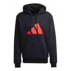 Men's Adidas Contrasting Colors Logo Sports Pullover Black H46549 Casual Black Adidas Logo Hoodie, Black Adidas Hoodie With Logo, Adidas Logo Sports Hooded Sweatshirt, Black Adidas Sportswear Hoodie, Black Adidas Logo Sportswear Hoodie, Future Logo, Orange Logo, Adidas Hoodie, Logo Black