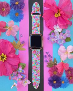 *Your Apple Watch Band is unique and one of a kind!   *Watch Size: Compatible with 38mm, 40mm, 41mm, 42mm, 44mm, 45mm watch sizes.  *Watch Band Lengths:   38-41mm - Small/Medium fits wrist circumference 5.1-7.1 inches (130-180 mm) - Medium/Large fits wrist circumference 5.9-7.9 inches (150-200 mm)   42-45mm - Small/Medium fits wrist circumference 5.5-7.3 inches (140-185 mm) - Medium/Large fits wrist circumference 6.3-8.3 inches (160-210 mm) *Watch Band Material: Silicone *If you have any specifi Multicolor Watches With Bracelet Strap As Gift, Adjustable Multicolor Bracelet Strap Watch Bands, Adjustable Multicolor Bracelet Strap Watch Accessories, Multicolor Bracelet Strap Watch As Gift, Handmade Multicolor Watch Accessories For Gift, Chrismas Wishes, Cute Apple Watch Bands, School Bag Essentials, Field Watches