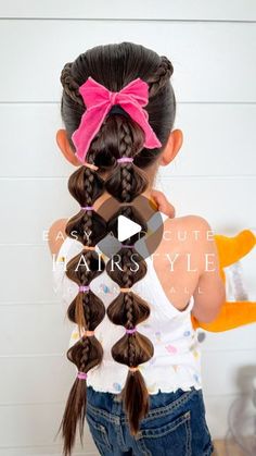 Long Girls Hairstyles, Girl Hair Dos Easy, Ponytail Kids Hairstyles, Daddy And Daughter Dance Hair Styles, Hairstyles For Seven Year Olds, Long Hairstyles Girls Kids, Cute Hairstyles For Kindergarten, Hair Dos For Girls Long Hair, Braids For Long Hair Kids