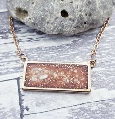 Memorial Gifts Resin, Cremation Necklaces For Ashes, Rose Gold Necklace With Adjustable Chain, Rectangular Shape, Gold Bar Necklace With Adjustable Chain And Rectangular Pendant, Gold Rectangular Bar Necklace For Gift, Rectangular Pendant Bar Necklace With Adjustable Chain As Gift, Handmade Gold Necklace With Rectangular Shape, Cremation Jewelry Ring, Pet Ashes Jewelry