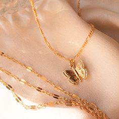 Emily Necklace Neck Grab, Delicate Butterfly, The Butterfly, A Sign, Shine Bright, Jewelry Care, Perfect Pair, Gold Filled, Gold Bracelet