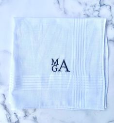 Men's Initials Embroidered Handkerchief: These are perfect for your special day. These Personalized handkerchief keepsakes are a wonderful gift for any member of your wedding, Your Father, Groomsmen, Groom, In Laws and even a grandparent. They will cherish it forever.   We offer these individual or Bundles. You pick the Handkerchief edge and thread color.  The 100% cotton handkerchief. To Order: Dropdowns- 1)Select Handkerchief Edge 2) Initials + Date         Personalization Box: 1)Initials :Fir Groom Handkerchief, Personalized Handkerchief, Embroidered Handkerchief Wedding, Personalized Handkerchiefs, Embroidered Handkerchief, Wedding Handkerchief, Embroidery Monogram, Embroidered Wedding, In Laws