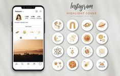 the instagram app is designed to look like it has many different things on it