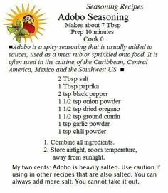 the recipe for an adob seasoning recipe