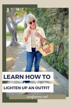 Learn How to Lighten Up an Outfit to make your outfits feel instantly more summery. One of my favorite ways to lighten up an outfit is to swap out heavy leather accessories for more seasonal materials. I’m a big fan of raffia shoes and bags to help transition my wardrobe between seasons. Raffia has been flagged as one of 2023’s trends, and I’m seeing more styles in this material than I have in several seasons. Real Women Fashion, Season Outfits, Modern Classic Style, Practice Outfits, Over 50 Womens Fashion, My Wardrobe, Shoes With Jeans