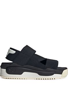 Y-3 Hokori Crossover Straps Flatform Sandals - Farfetch Black Sneakers With Contrast Sole For Summer, Modern Synthetic Sport Sandals For Streetwear, Modern Sandals With Contrast Sole For Summer, Modern Sandals For Spring Streetwear, Modern Synthetic Slides For Streetwear, Sporty Platform Sport Sandals For Streetwear, Sporty Platform Sandals For Streetwear, Functional Summer Sandals For Streetwear, Modern Sandals With Rubber Sole For Streetwear