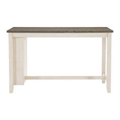 a white wooden table on a white background