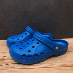 Brand New Crocs Baya Clog Bright Cobalt Blue Men’s Size 5 / Women’s Size 7 Men’s Size 8 / Women’s Size 10 Blue Slip-on Clogs For Outdoor, Blue Closed Toe Clogs For Outdoor, Casual Blue Closed Toe Clogs, Casual Blue Slip-on Clogs, Casual Blue Outdoor Clogs, Crocs For Men, Crocs Baya, Crocs Flip Flops, Blue Crocs