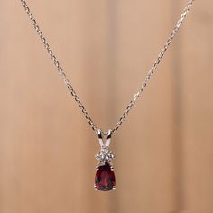 It is a natural garnet pendant, pear cut, measures 9x6 mm,about 1.60 carats The basic metal is sterling silver and plated with rhodium. Pls notice When you select the 14k gold option ,only the pendant is made of gold,the chain is silver! To change the metal to a solid gold (white/rose) or platinum is also available, please ask for a quotation if you want. You can also go to my shop Home for more elegant rings: https://www.etsy.com/shop/godjewelry?ref=hdr_shop_menu alexandrite is birthstone of Ju Luxury Garnet Classic Necklace, Garnet Jewelry Silver, Garnet Pendant Necklace, Dragon Goddess, Alexandrite Rings, Elegant Rings, Rabbit Pendant, Pretty Jewelry Necklaces, Xmas List