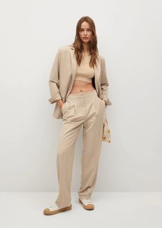 Mango Fashion, Spring Fashion Trends, Fashion Editor, High Waisted Trousers, New Trends, Fashion Set, Trousers Women, Farmer, Trench Coat