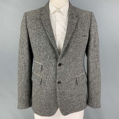 Shipley And Halmos Sport Coat Comes In A Grey & Black Heather Tweed Wool With A Full Liner Featuring A Notch Lapel, Flap Pockets, Double Back Vent, And A Double Button Closure. Made In Portugal. Very Good Pre-Owned Condition. Marked: 42 Measurements: Shoulder: 18.5 Inches Chest: 42 Inches Sleeve: 27.5 Inches Length: 29 Inches Sui Generis Reference: 121812 Category: Sport Coat More Details Brand: Shipley And Halmos Size: 42 Chest Size: 42 Gender: Male Color: Grey Color 2: Black & White Pattern: Tweed Fabric: Wool Style: Notch Lapel Made In: Portugal Age Group: Adult Sui Generis Designer Consignment Is An Award Winning Fashion Resale Store For Women & Me Resale Store, Black And White Tweed, Vest And Tie, White Tweed, Black White Pattern, Cape Coat, Tweed Fabric, Sports Blazer, Pullover Shirt