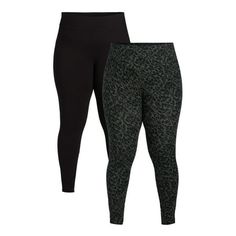 Terra and Sky's Plus Size Leggings are a must-have in every closet. These plus size leggings come in a variety of colors and fun prints and patterns, crafted in super stretchy fabric for effortless comfort and style. A high-waist waistband designed for tummy control keeps your look sleek while bending and stretching. Whether you're exercising or running everyday errands, these cute and cozy leggings are perfect for you! Only at Walmart. Size: 0X.  Color: Black.  Gender: female.  Age Group: adult. Sky Clothing, Running Everyday, Legging Fits, Plus Size Leggings, Fun Prints, Leggings Fashion, Bending, Stretchy Fabric, Plus Clothing