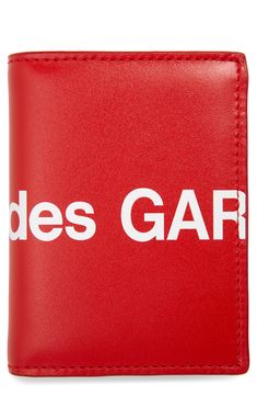 The iconic logo of the Japanese brand boldly wraps around this slim leather card case. Style Name:Comme Des Garçons Huge Logo Card Case. Style Number: 6085754. Designer Rectangular Wallets With Logo, Designer Rectangular Card Holder With Logo, Designer Red Wallet With Interior Card Slots, Designer Red Wallets With Interior Card Slots, Modern Leather Card Holder With Logo, Modern Red Rectangular Wallets, Modern Red Rectangular Wallet, Modern Rectangular Wallet With Embossed Logo, Modern Red Card Holder With Card Slots