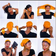 Tie A Turban, Cabello Afro Natural, Hair Scarf Styles, Pelo Afro, Penteado Cabelo Curto