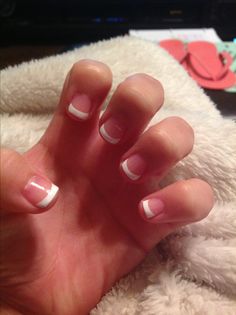 Gel nails Shellac Designs, Nails Shellac, 2019 Nails, Gel Nails French, White Tips, Short Gel Nails, French Tip Acrylic Nails, Super Nails