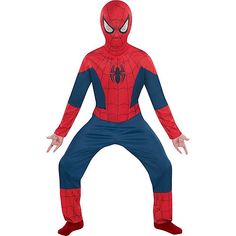 a person in a spider man costume