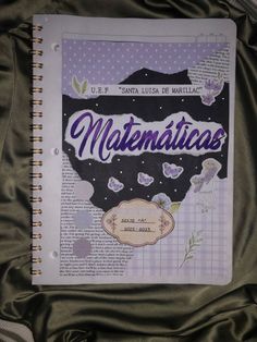 an open book with the words matenticos written in spanish on top of it