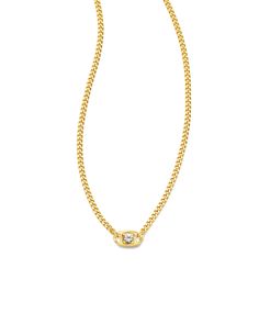 The Delaney 18k Gold Vermeil Curb Chain Pendant Necklace in White Sapphire is giving edge and elegance in perfect harmony. With its bold curb chain links and striking stone pendant at the center, this necklace makes for a bold addition to your stack. Metal 18k Yellow Gold Vermeil What is Vermeil? Vermeil (that’s pronounced ver-may) is a gold plating technique that dates back to the 19th century. While other jewelers plate over less durable metals, our vermeil starts with a Sterling Silver base a Fine Necklace, Chain Links, Demi Fine Jewelry, Perfect Harmony, Green Onyx, Gold Chain Necklace, Chain Pendant, White Sapphire, Curb Chain